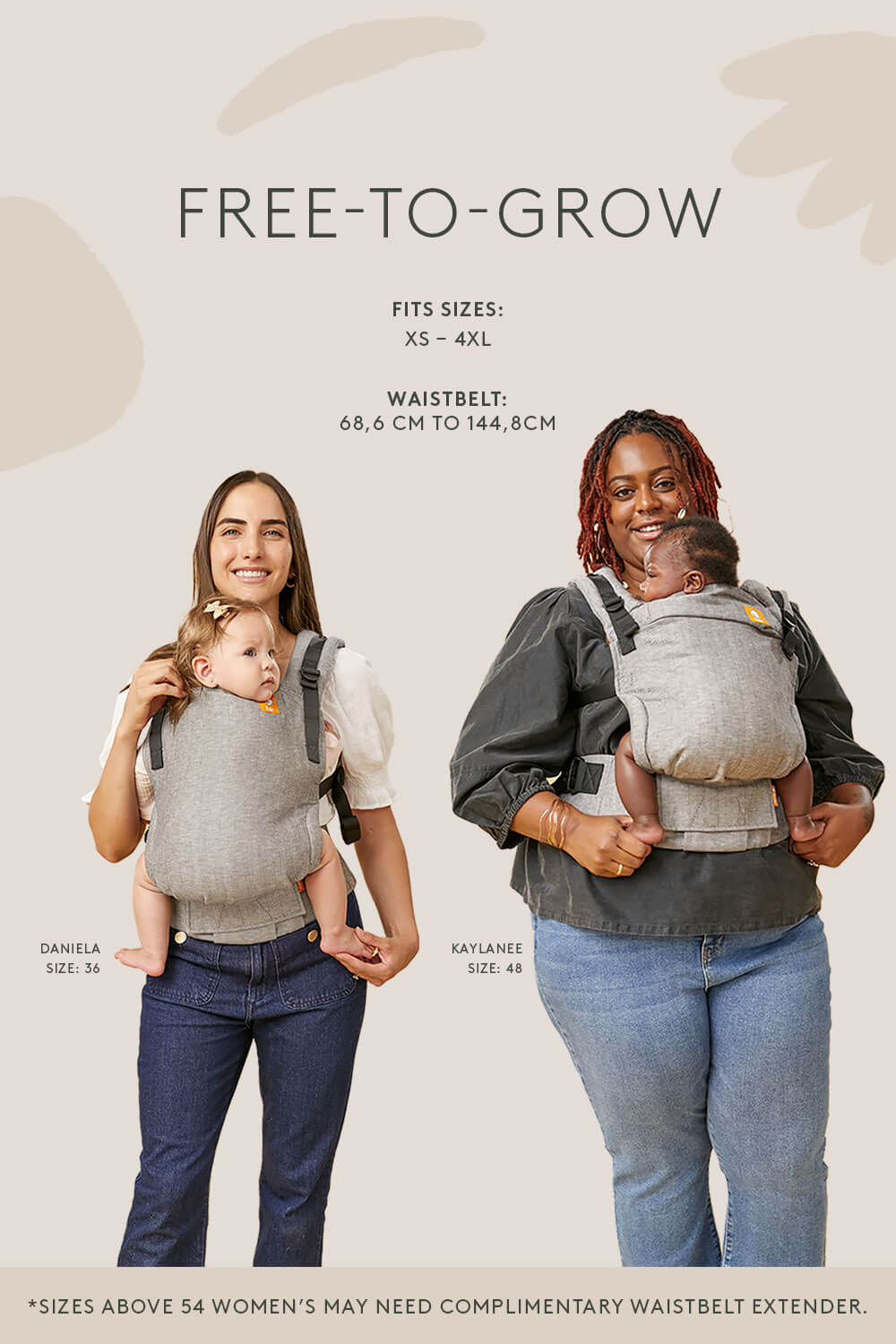 Lush Fields - Cotton Free-to-Grow Baby Carrier