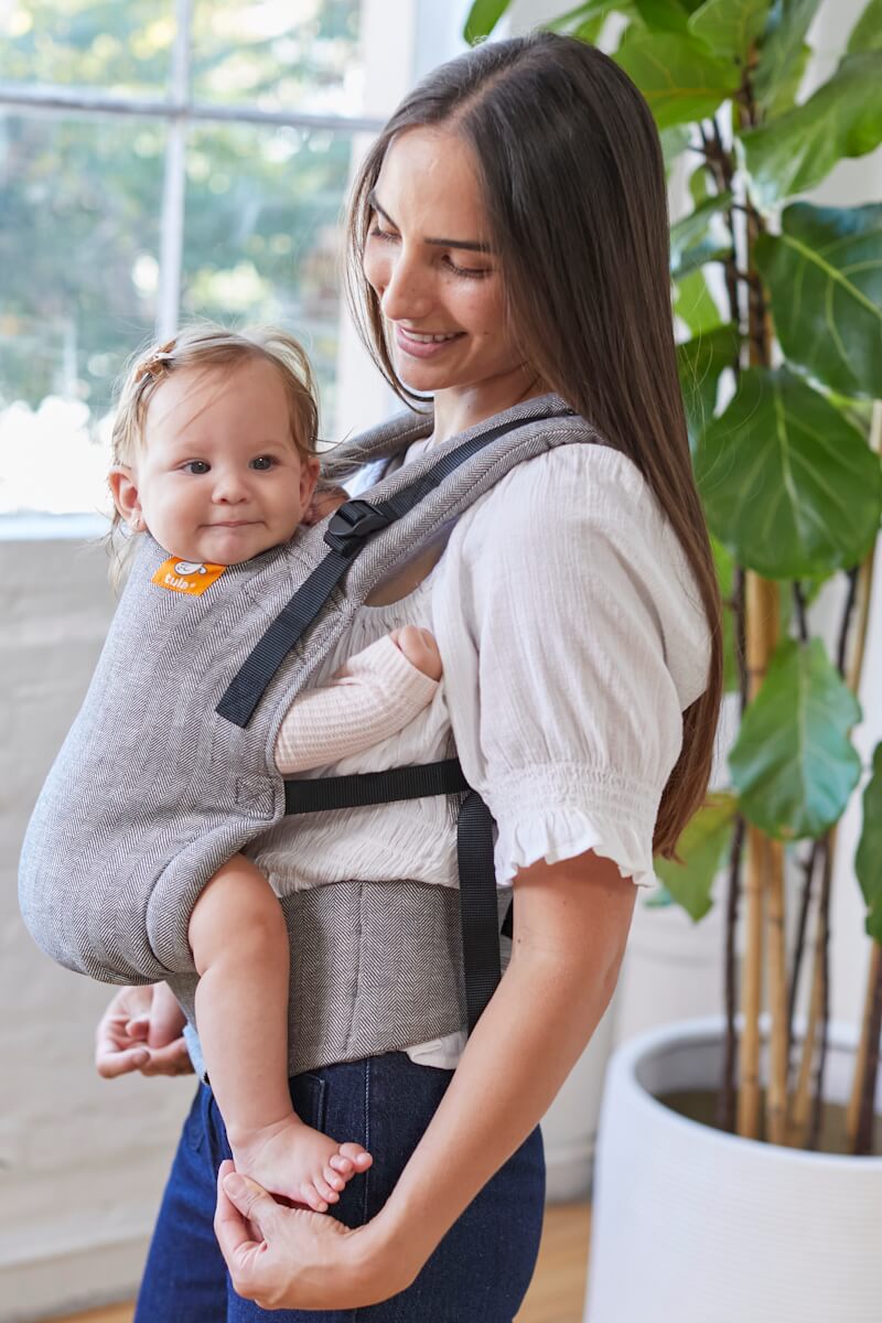 Tula Free-to-Grow Linen Baby Carrier Ash