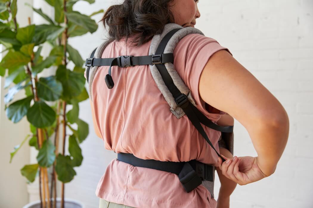 Tula Free-to-Grow Linen Baby Carrier Ash