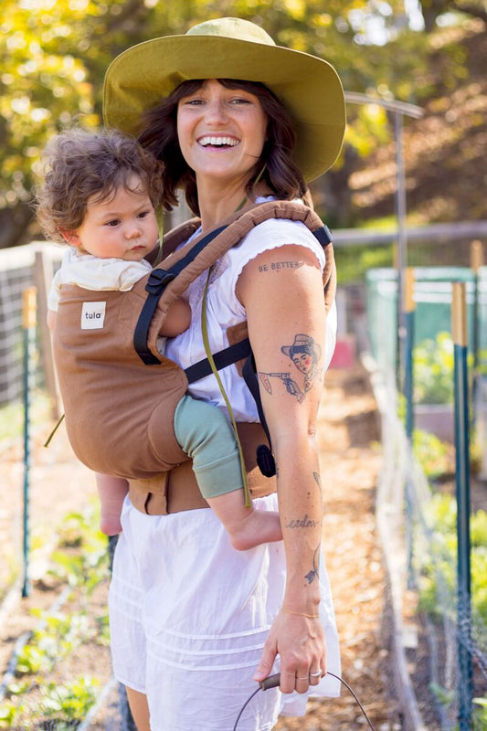 Tula Free-to-Grow Babytrage Hanf Bronzite