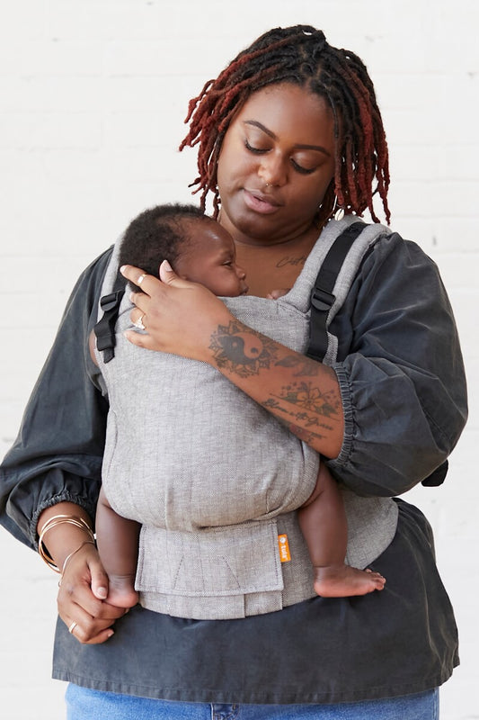 Marsupio Neonato Tula Free-to-Grow in lino Ash