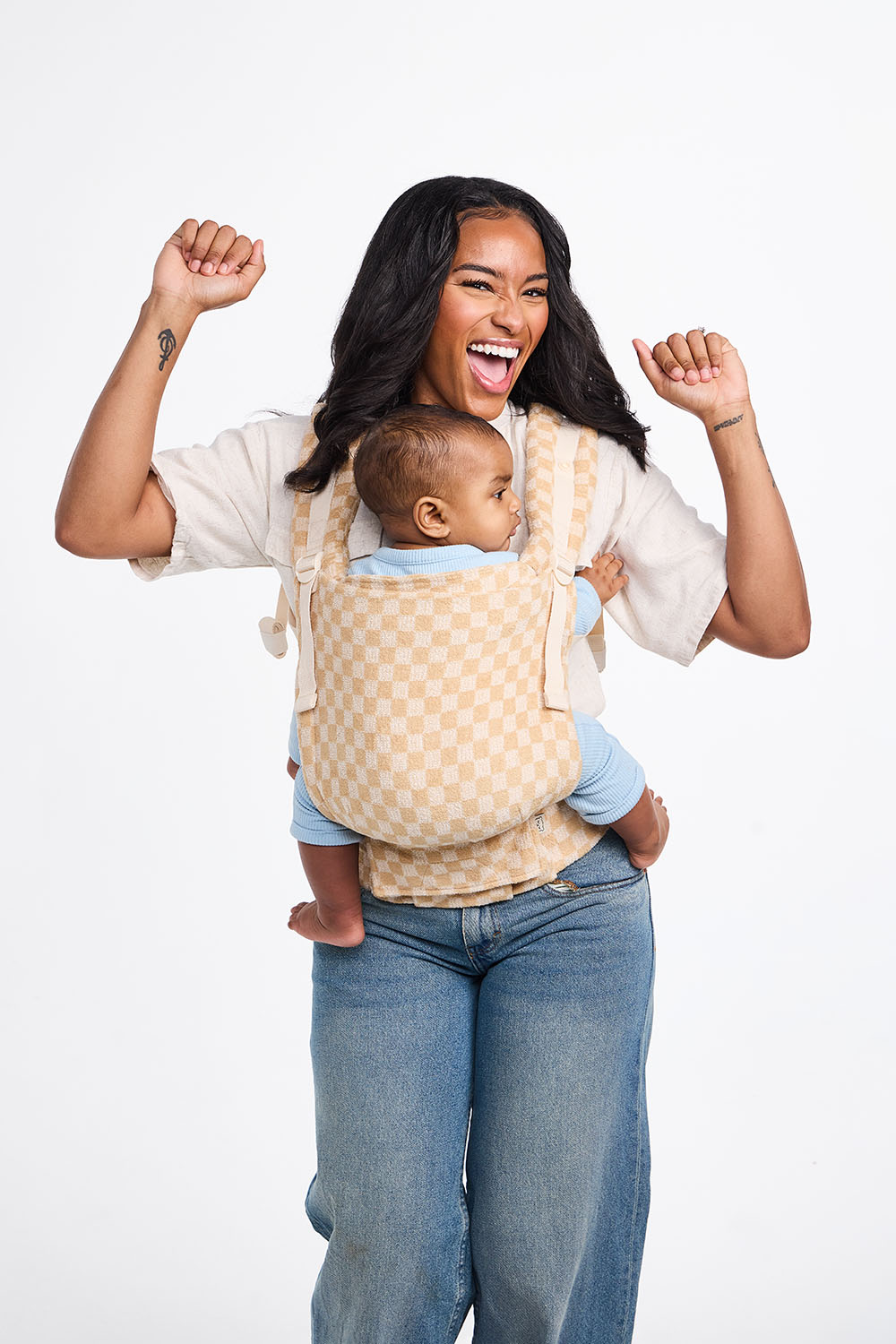 Tarwe - Terry Free-to-Grow Baby Draagzak