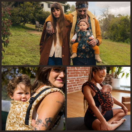 Families using Baby Tula products presented on an image grid