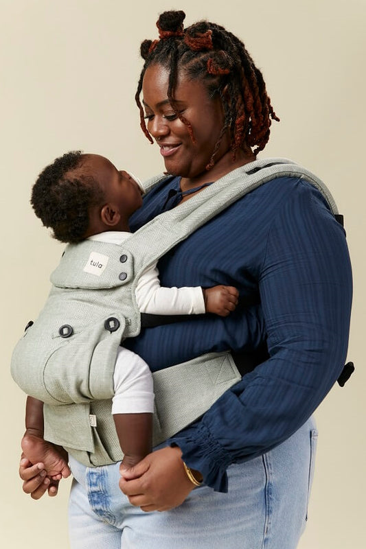 Green Tula Explore Linen Baby Carrier Spruce
