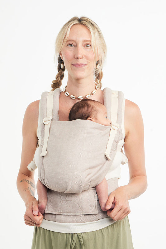 Sand - Linen Free-to-Grow Ergonomic Baby Carrier