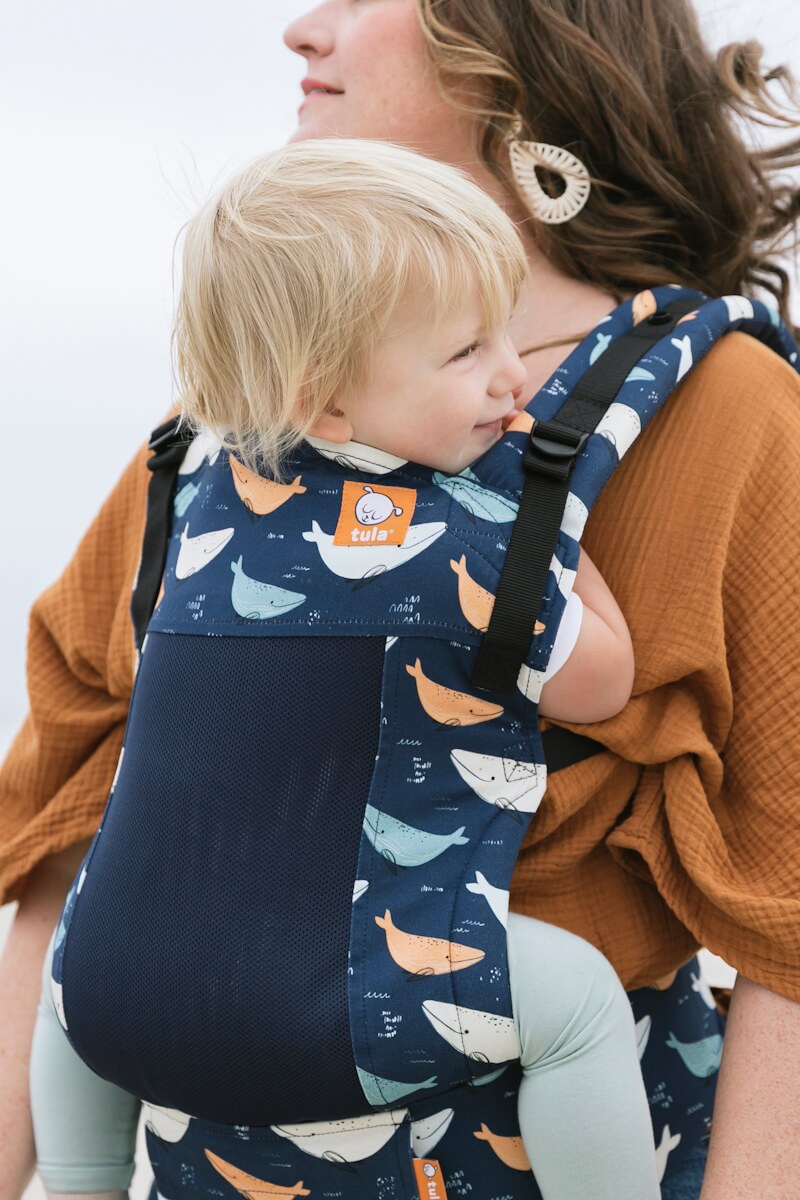 Tula Free-to-Grow Baby Carrier Coast Whale Watch.
