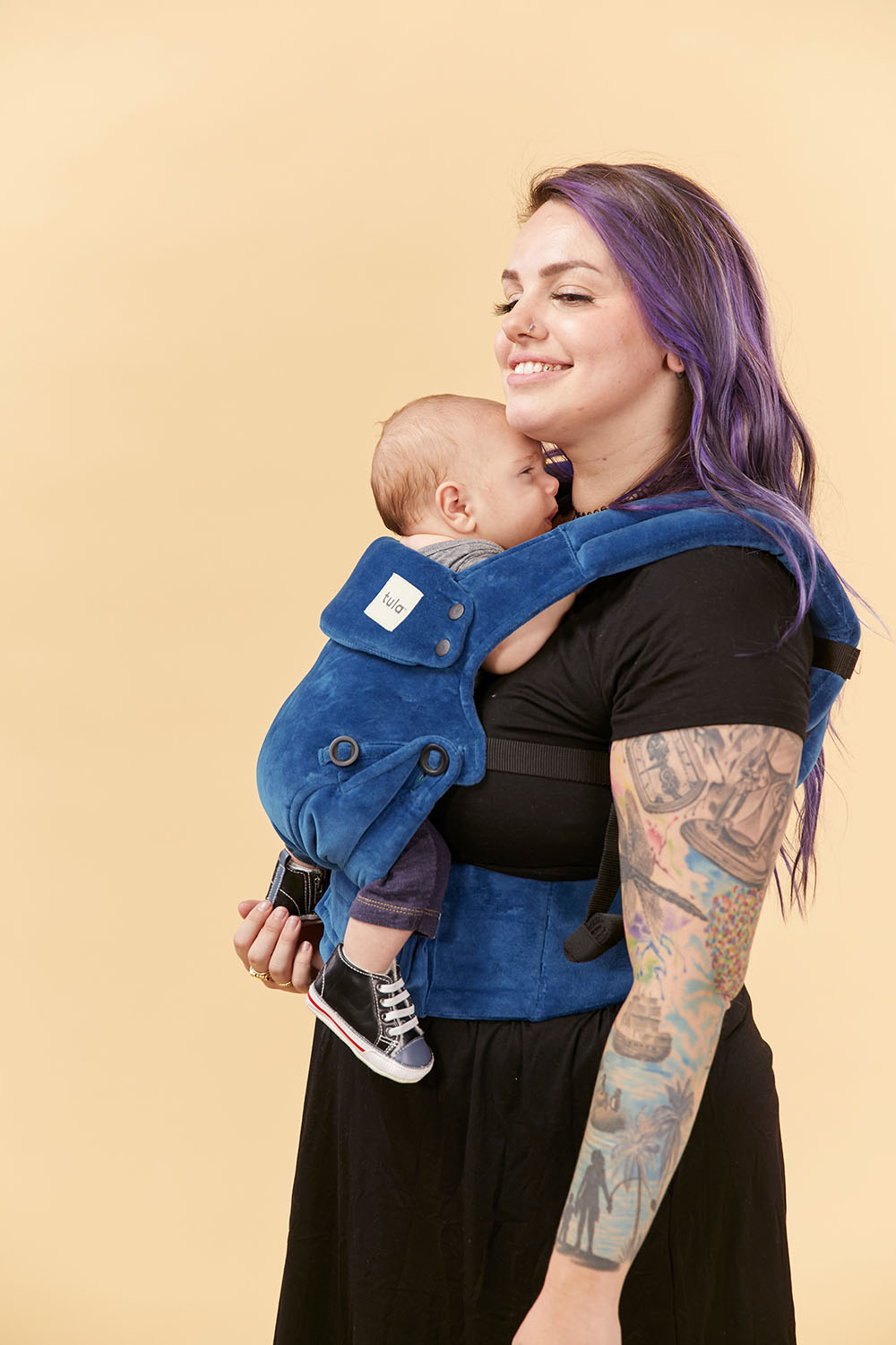 Tula Velour Baby Carrier Sapphire