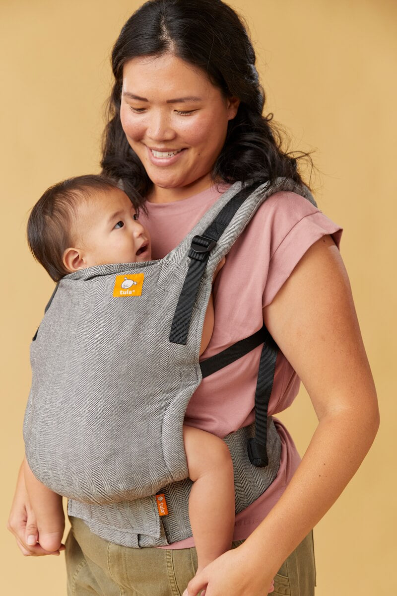 Tula Free-to-Grow Linen Baby Carrier Ash