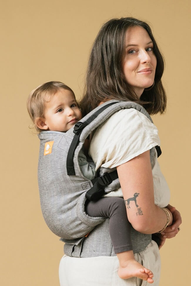 Tula Free-to-Grow Linen Baby Carrier Ash