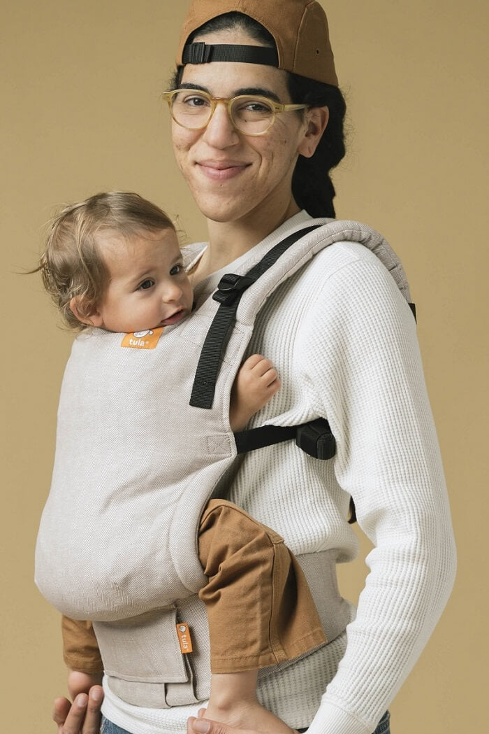 Tula Free-to-Grow Linen Baby Carrier Sand