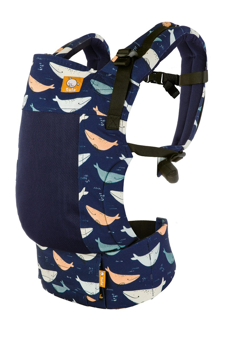 Tula Free-to-Grow Baby Carrier Coast Whale Watch.