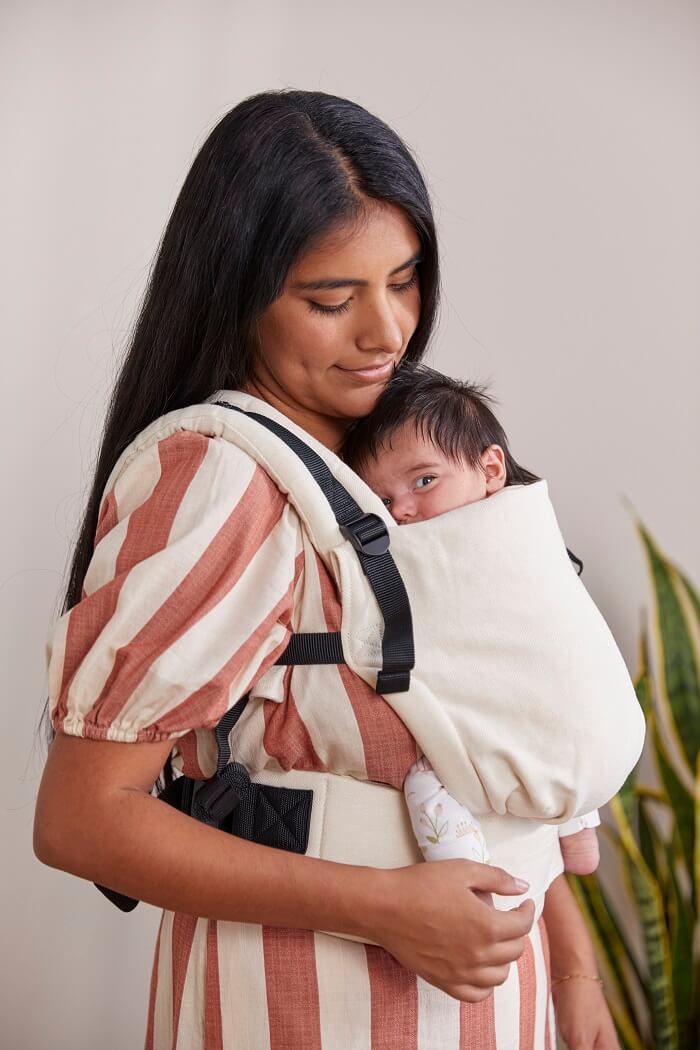 Tula Leinen Free to Grow Babytrage Dove