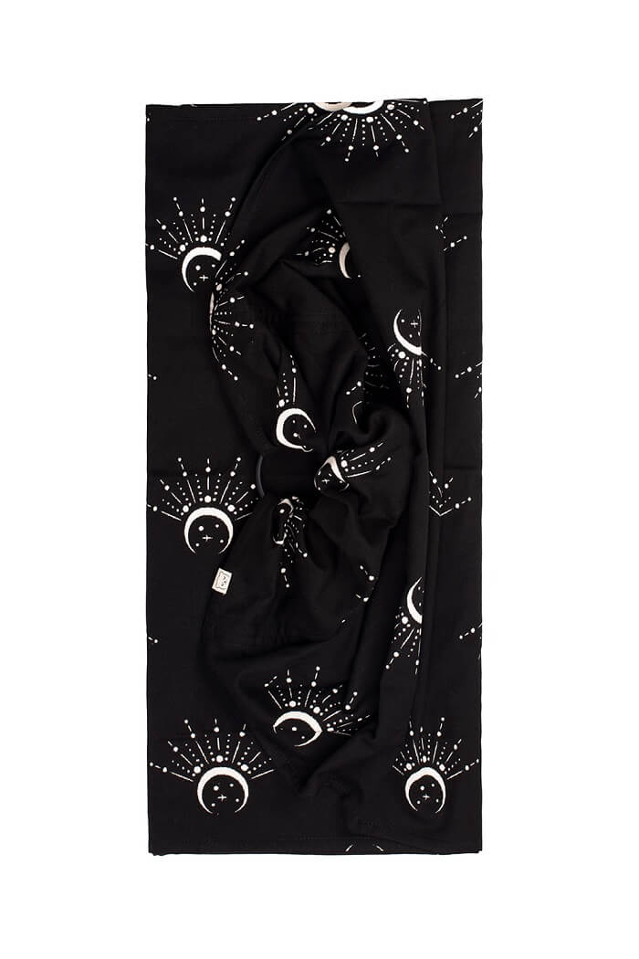 Portabebés ergonómico Moonchild Ring Sling Negro