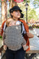 Houndstooth - Mochila Portabebés de Algodón Free-to-Grow