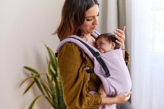 Mochila Portabebés de lino Tula Free-to-Grow  Starling