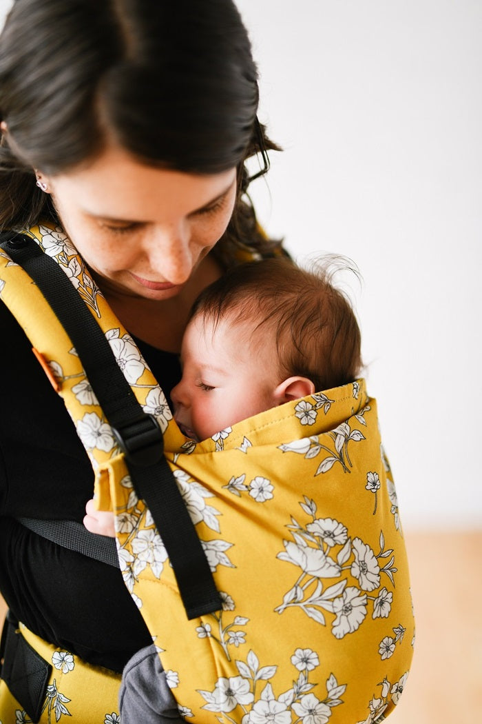 Porte-bébé en coton Free-to-Grow Blanche