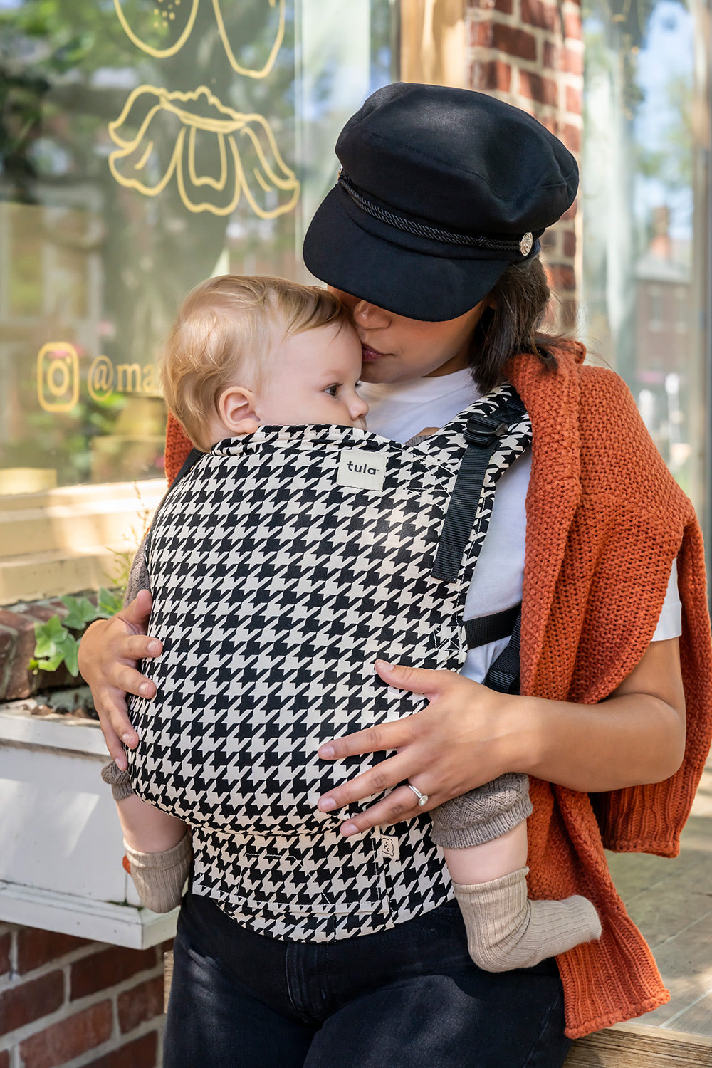 Houndstooth - Porte-bébé en coton Free-to-Grow