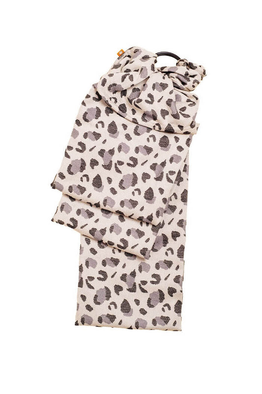 L'écharpe Ring-Sling de Tula Snow Leopard.