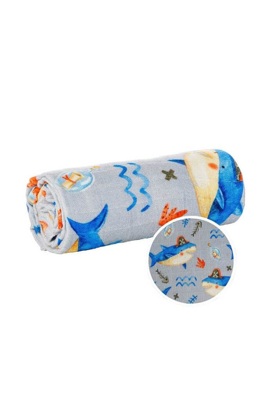 Sharrrk - Coperta per bambini con squalo