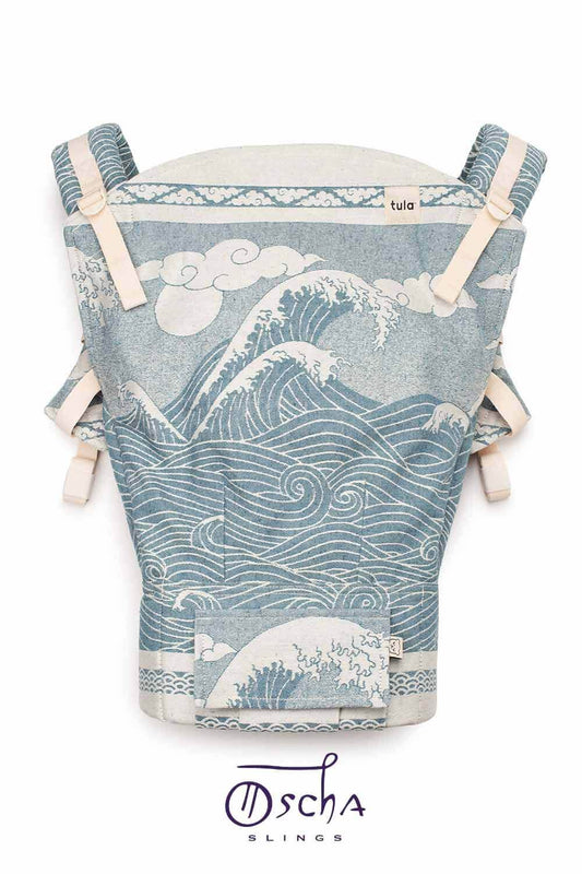 Okinami Kaio - Porta-bebé para bebé em tecido com Signature