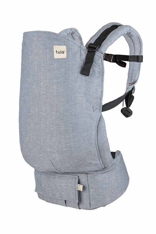 Storm Blue - Mochila Porta-bebés em linho Toddler